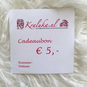 Cadeaubon € 5,-