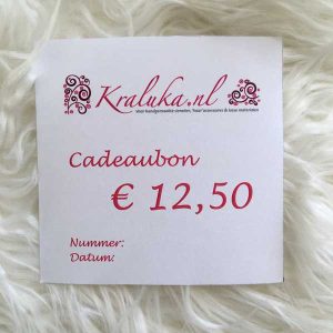 Cadeaubon € 12,50