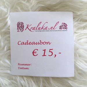 Cadeaubon € 15,-