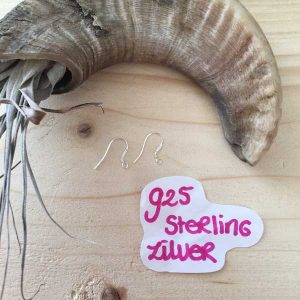* Optie * Echt (925 sterling) zilveren oorhaakjes per paar