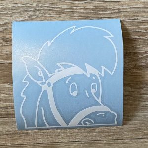 Sticker gluur Ozosnel 12x12cm "Wit"