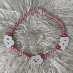 Kinderketting "wolkje" lichtroze