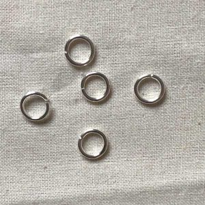 Buigringetje 8mm "zilverkleurig" (5 stuks)