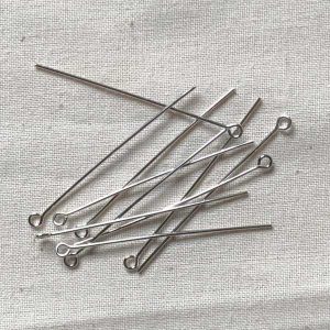 Kettelstiften lang "zilver" (10 stuks)