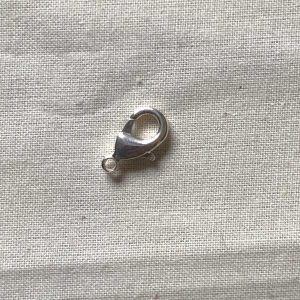 Karabijnsluiting 12mm "zilverkleurig" (per stuk)